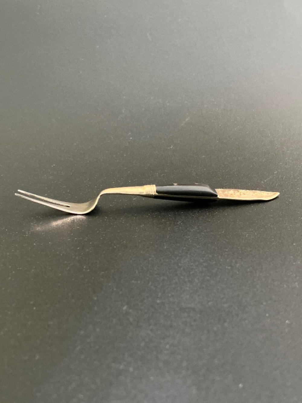 Vintage Thailand Siam Cocktail Hors d’oeuvre Fork Buddha Antique - Picture 4 of 16